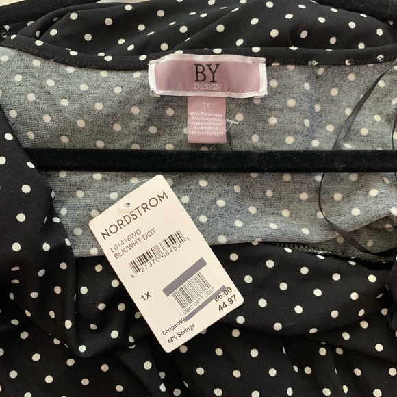 BY DESIGN Black &‎ White Polka-Dot Jumpsuit - NWT - Picture 14 of 15